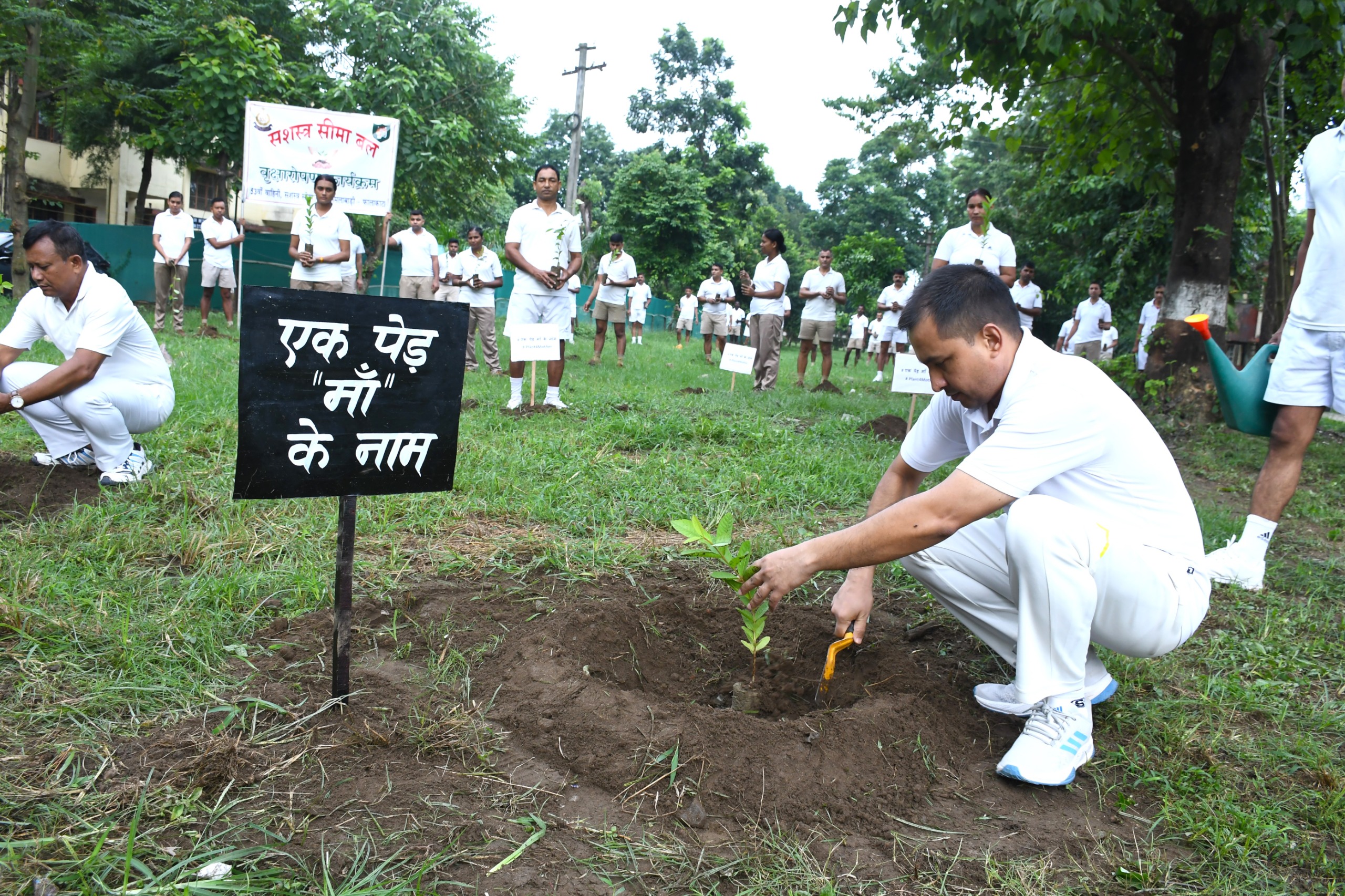 एसएसबीद्वारा वृक्षारोपण औँ स्वच्छता अभियान