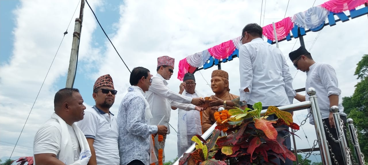 भानु मोडमा 'आइ लभ भानु मोड' बोर्डको उद्घाटन